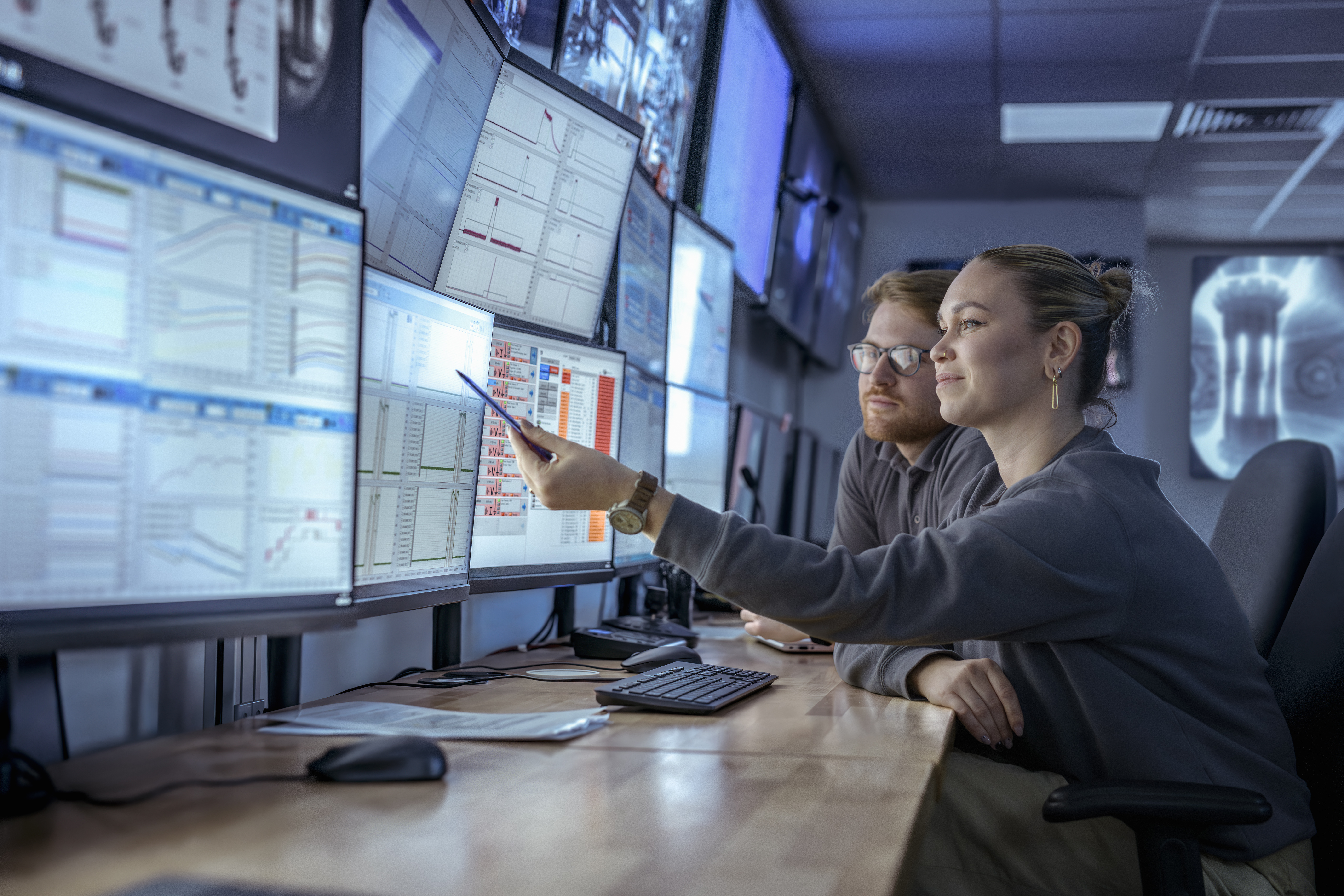 a tree surrounded by buildings