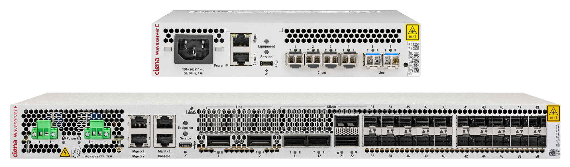 An image of the Waveserver E10 and Waveserver E200 products